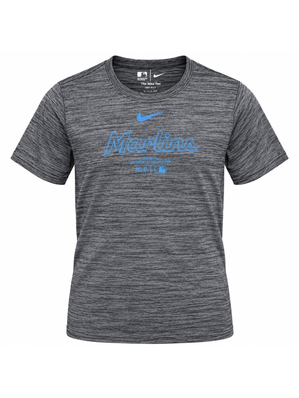 Nike Miami Marlins Dri-FIT Shirt Youth Large 14/16 Gray MLB Authentic NWT